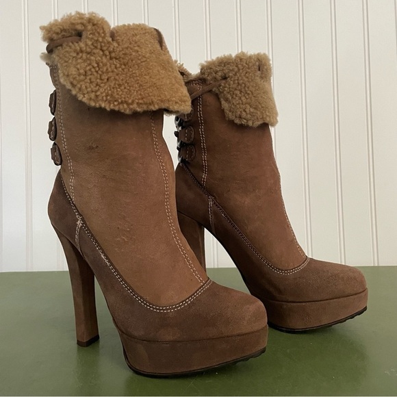 Sebastian Milano ELIATY Sherpa Lined Boots in Italian Leather Hand Made *Italy* - Picture 10 of 15